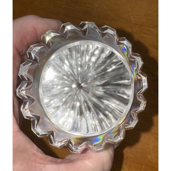 Hand Cut Lead Crystal Egg Poland Decor Paperweight Polonia Easter Figurine Heavy - Picture 6 of 10